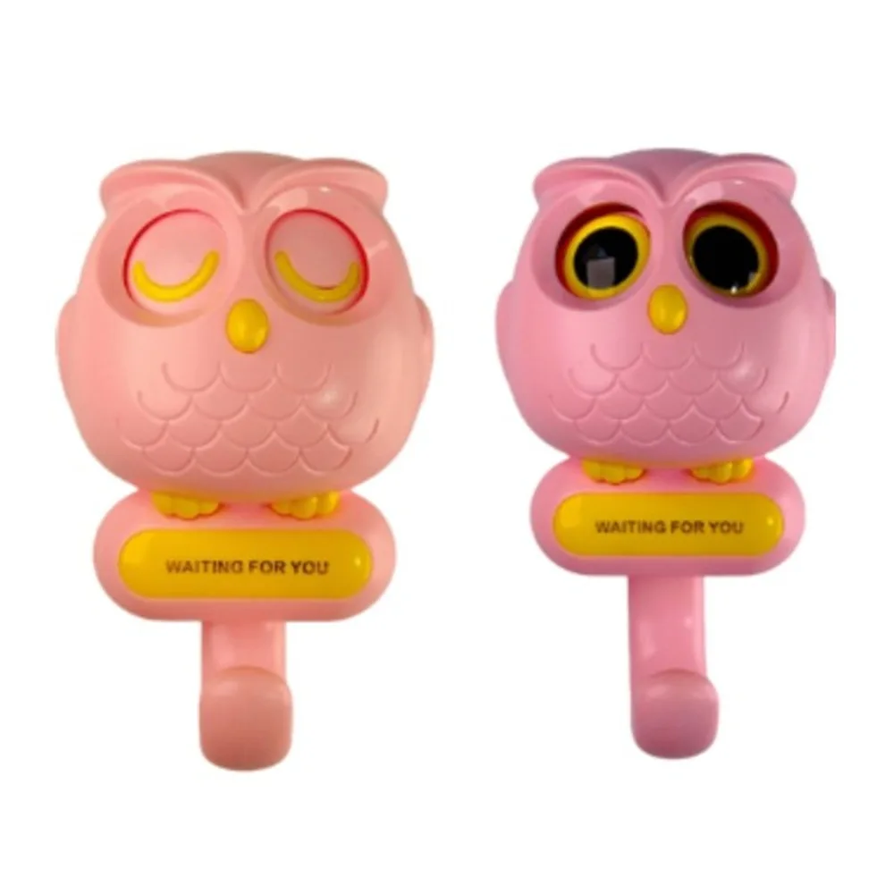 Colgador de búho color Rosado