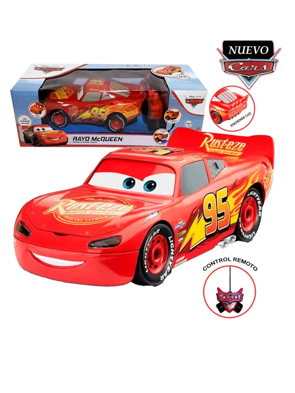 Juguete Vehículo cars Rayo McQueen con Control Remoto