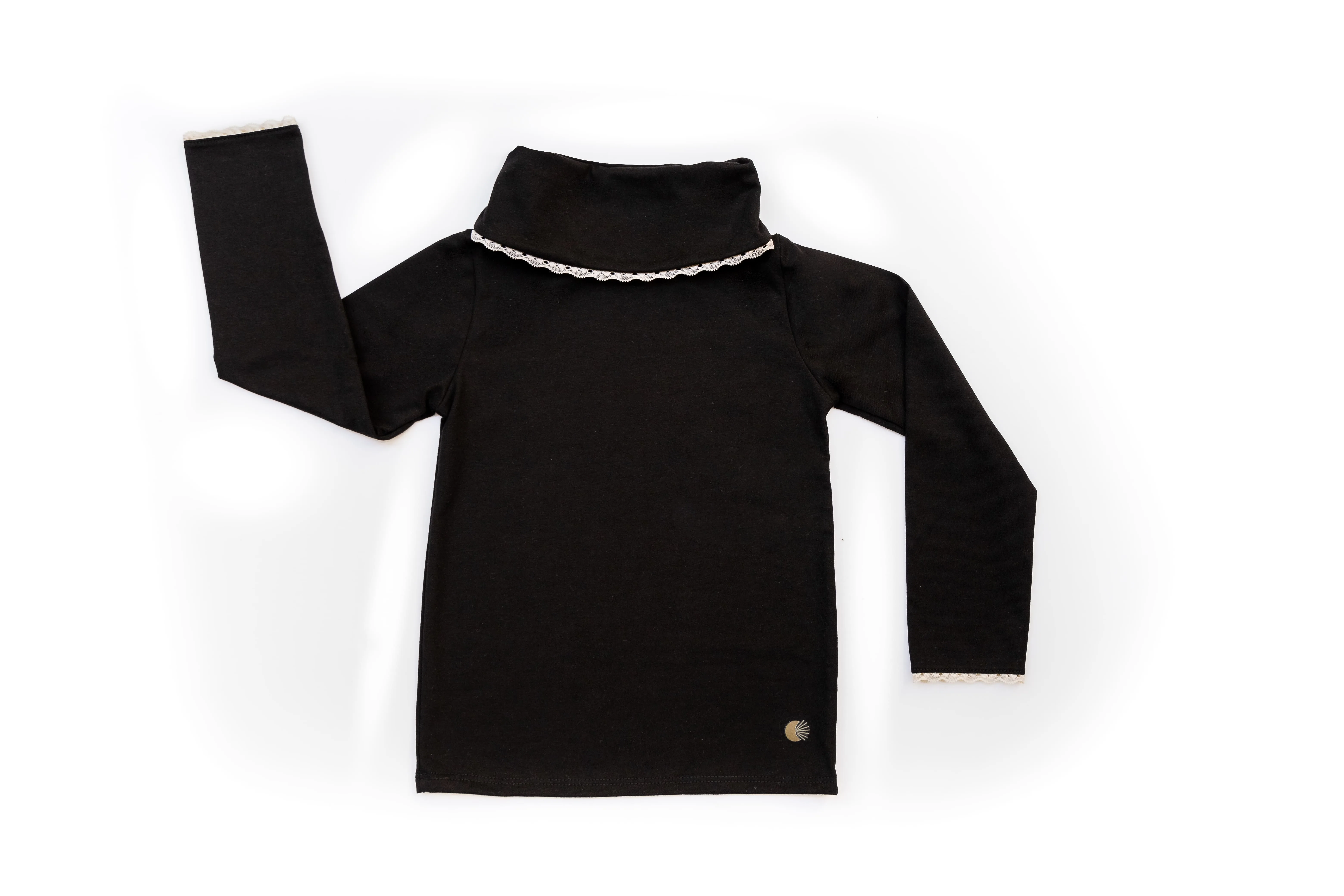 Polo Cuello Alto Noa; color: Negro