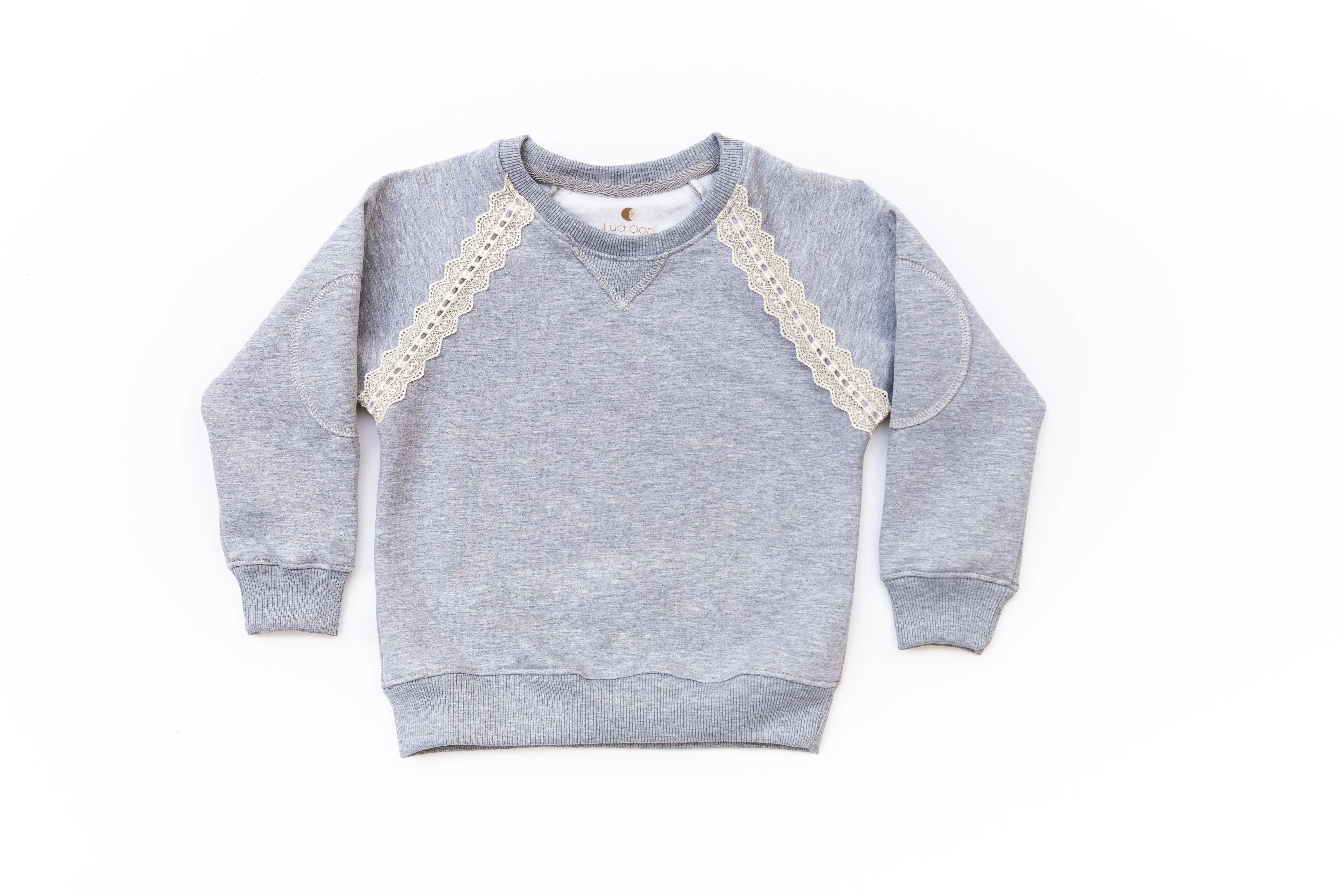 Buzo Ranglan Lea; color: Gris