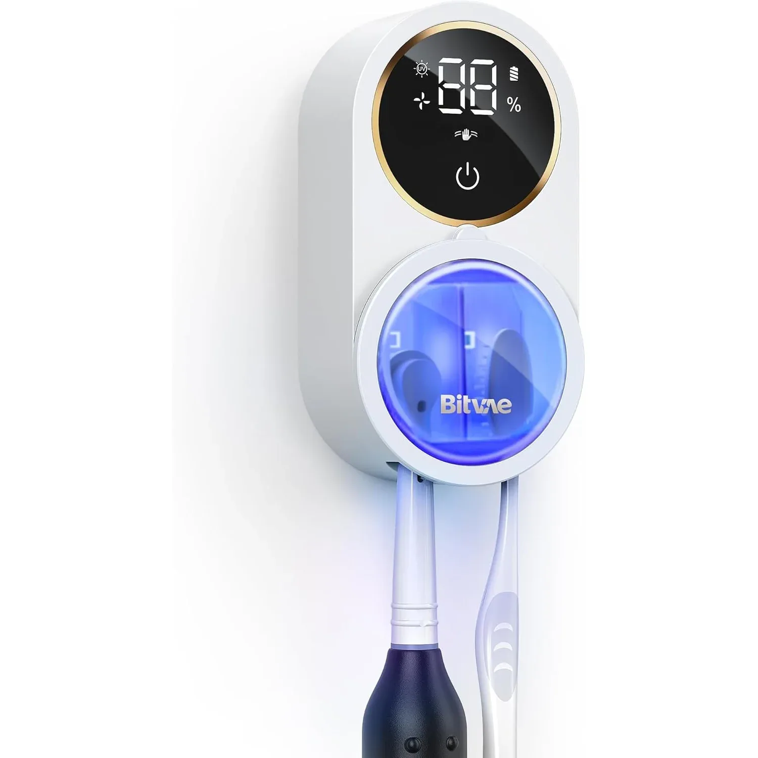 Bitvae - Soporte y Limpiador de Cepillo Dental Bitvae 2.0 con Sensor Infrarrojo - Blanco