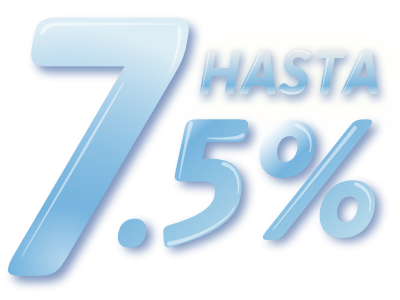 Hasta 7.5%